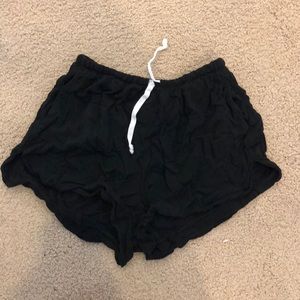 Brandy Melville black flowy shorts